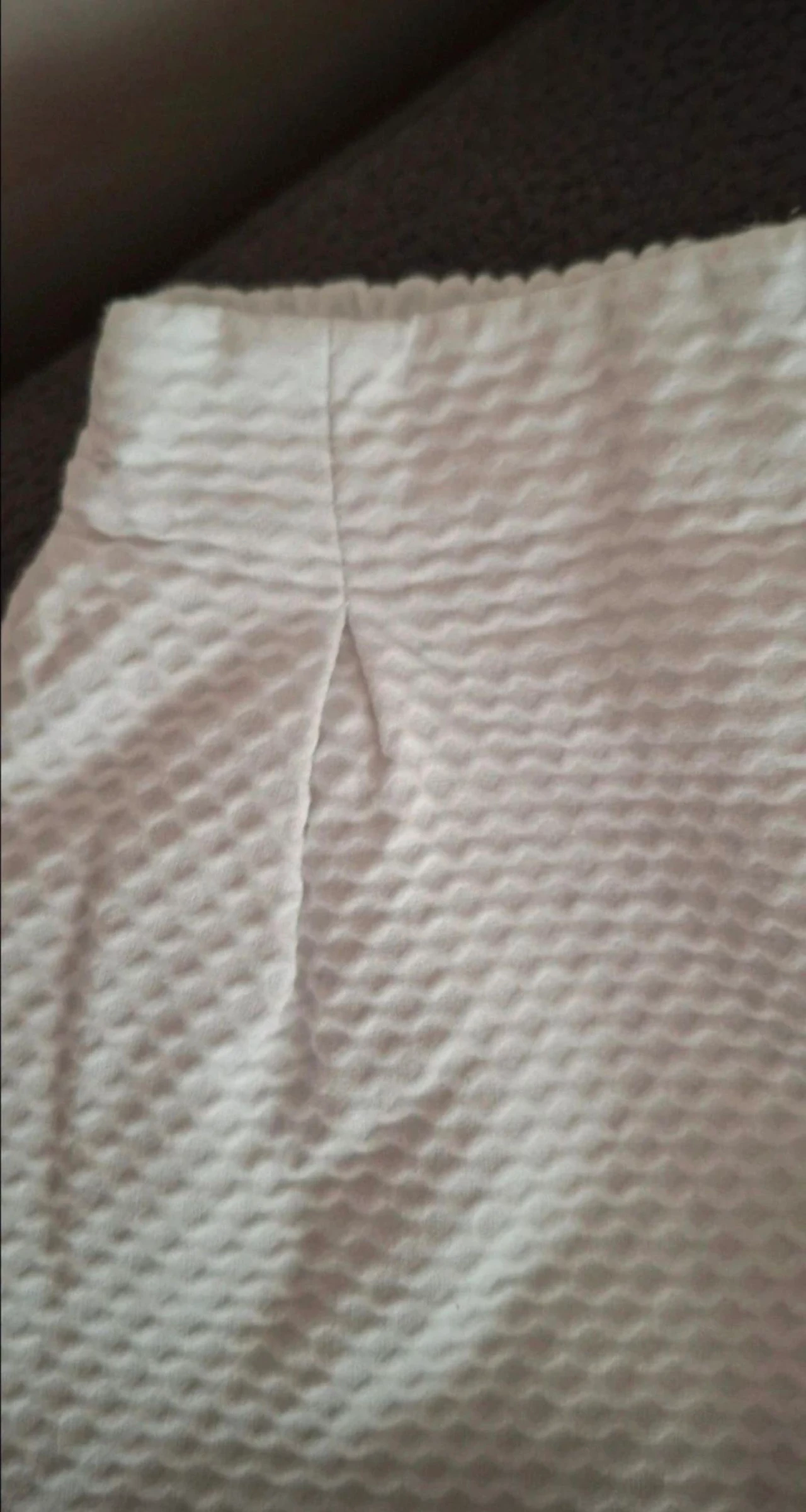 Baby shorts, white pique, size 24 months – photo 3